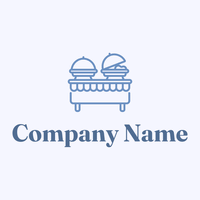 Buffet logo on a blue background - Travel & Hotel