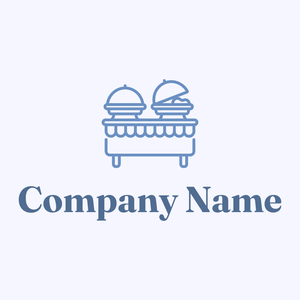Buffet logo on a blue background - Food & Drink