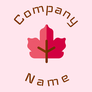 Maple leaf logo on a Lavender Blush background - Essen & Trinken