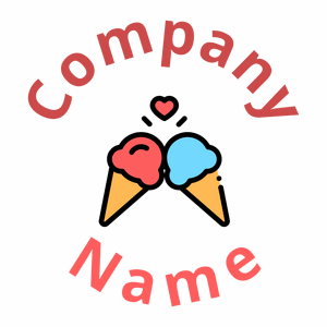 Ice cream logo on a White background - Food & Drink