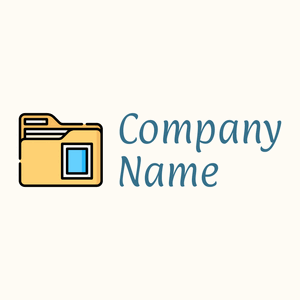 Case file logo on a Floral White background - Business & Consulting