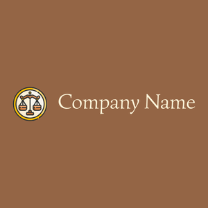Libra logo on a Dark Tan background - Abstract