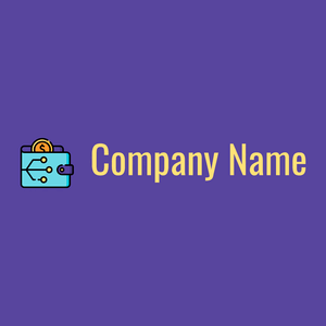 Digital wallet logo on a Daisy Bush background - Techno