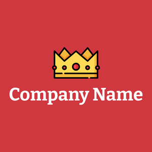 Crown on a Persian Red background - Abstrait