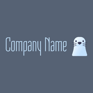 Seal logo on a Fiord background - Abstrakt