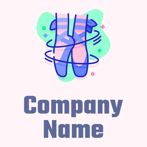 Ballerina logo on a Lavender Blush background - Spelletjes & Recreatie
