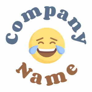 Laughing logo on a White background - Abstrait
