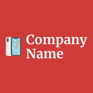Iphone on a Persian Red background - Technologie