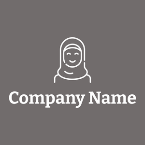 Woman logo on a Dim Gray background - Moda & Beleza