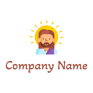 Jesus logo on a White background - Religiosidade