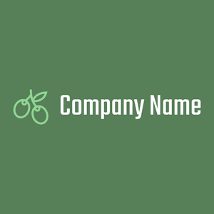 Olive logo on a Hippie Green background - Agricultura
