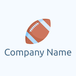 Blue Rugby ball on a Alice Blue background - Esportes