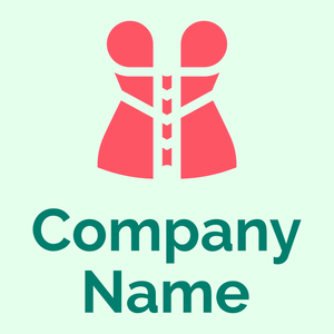 Burlesque logo on a green background - Abstrait