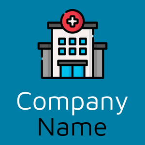Hospital logo on a Cerulean background - Medizin & Pharmazeutik