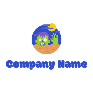 Zombie logo on a White background