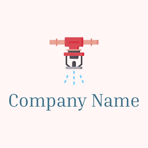 Fire alarm logo on a Snow background - Seguridad