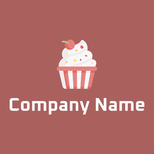 White Smoke Cupcake on a Coral Tree background - Alimentos & Bebidas