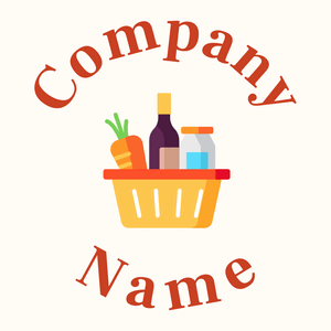 Food logo on a Floral White background - Alimentos & Bebidas