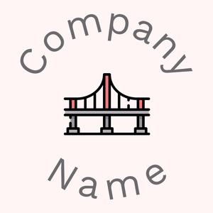 Bridge logo on a pale background - Abstracto