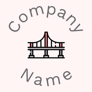 Bridge logo on a pale background - Abstrait