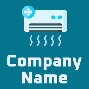 Air conditioner on a Eastern Blue background - Vendas