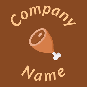 Meat logo on a Russet background - Nourriture & Boisson