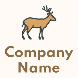 Charade Deer on a Seashell background - Animales & Animales de compañía