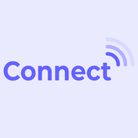 Purple connection logo - Comunicaciones