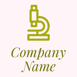 Microscope logo on a Lavender Blush background - Medicina & Farmacia