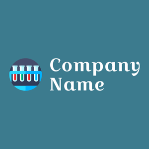 Medical laboratory logo on a Calypso background - Indústrias