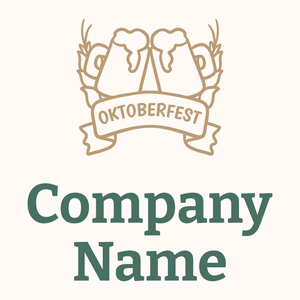 Logo Oktoberfest logo on a Seashell background - Abstrato