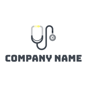 Stethoscope logo on a White background - Médicale & Pharmaceutique