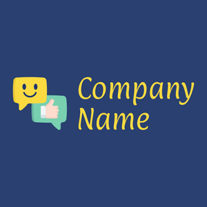 Chat logo on a Resolution Blue background - Negócios & Consultoria