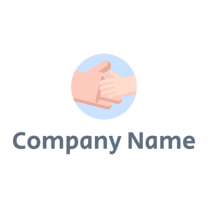 Lavender Blue Hand on a White background - Caridade & Empresas Sem Fins Lucrativos