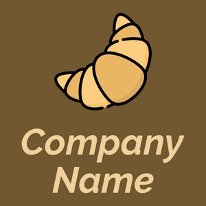 Croissant logo on a Horses Neck background - Nourriture & Boisson