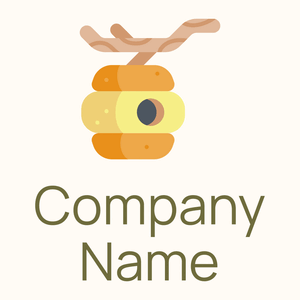 Beehive logo on a Floral White background - Comida & Bebida