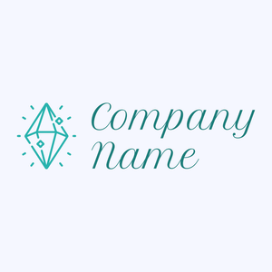Gem logo on a Ghost White background - Moda & Beleza