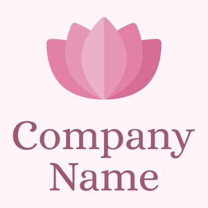 Lotus logo on a Lavender Blush background - Centri benessere & Estetica
