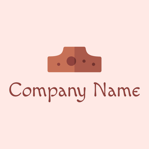 Crater logo on a Misty Rose background - Paisage