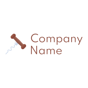 Brown Corkscrew logo on a White background - Abstrato