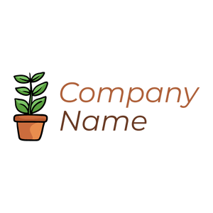 Plant logo on a White background - Floral