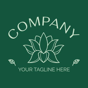 Lotus logo on dark green - Comunidad & Sin fines de lucro