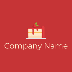 Piece of cake logo on a Mahogany background - Environnement & Écologie