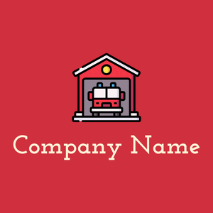 Firefighter on a Brick Red background - Sicurezza