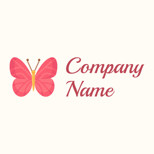 Butterfly on a Floral White background