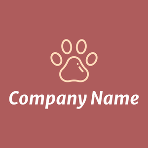 Track logo on a Coral Tree background - Animali & Cuccioli