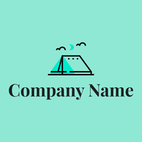 Camping on a Magic Mint background - Paisagismo