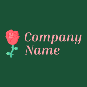 Rose logo on a County Green background - Computer