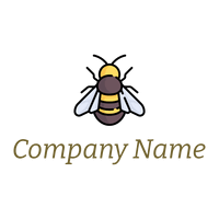 Bee logo on a White background - Animais e Pets