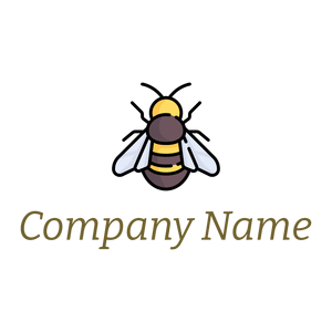 Bee logo on a White background - Animali & Cuccioli